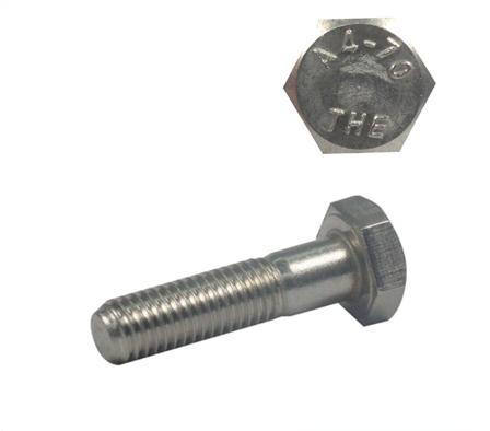 BOLT HEX HEAD SS 316 M20-2.50 X 425MM BOLT ONLY 